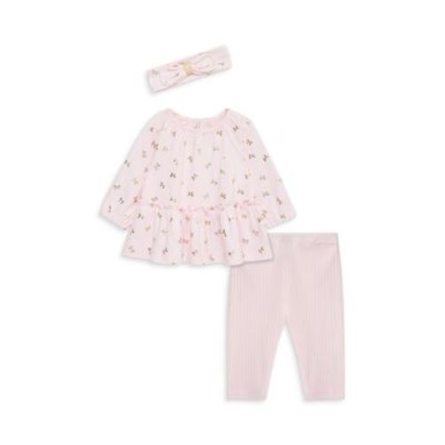 Girls' Bow Shine Tunic, Leggings & Headband Set - Baby