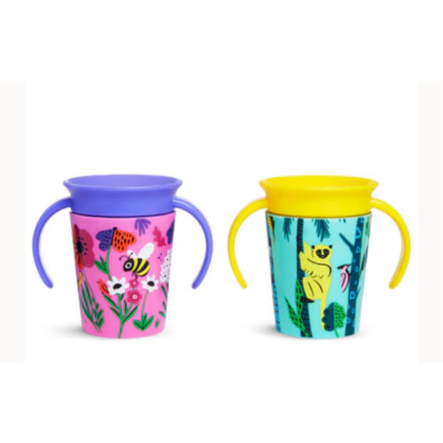 Miracle® 360° WildLove Trainer Cup, 6oz, 2pk | Munchkin