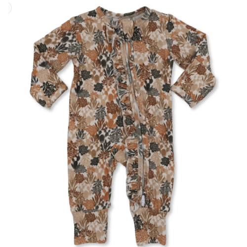 Fall Cactus-Ruffled-Folding Feet Jammies – Cowkid Clothing Company