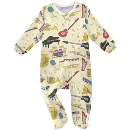 Dussdil Baby One-Piece Footies Newborn Rompers Pajamas Cotton Footed Pjs for Sleep Play Boys Girls