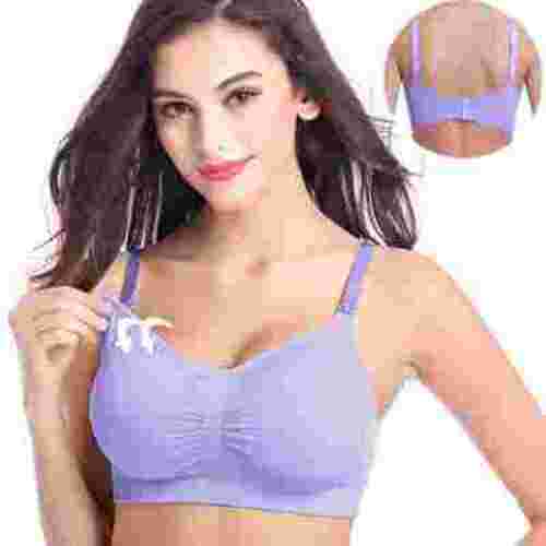 Tejiojio Maternity,Labor,Nursing Clothing Clearance Pregnant Women's Plain Color Bra Maternity Nursing Bras Vest Tops