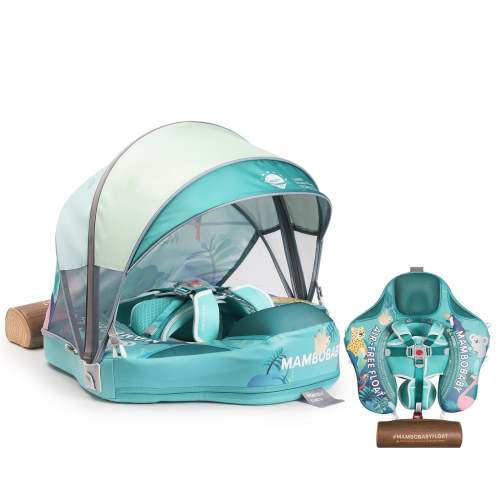Mambobaby Pool Float Tropical Rain Forest with Canopy