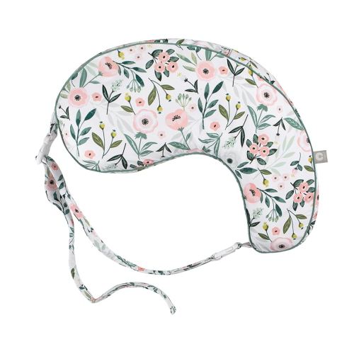 Boppy Uplift Nursing Pillow, Pink Garden, Designed to Help Reduce Reflux Symptoms for Breastfeeding, Bottle Feeding or Combo-Feeding; Plus-Sized, Comfortably Contoured Feeding Pillow