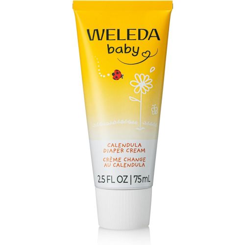 Weleda Baby Calendula Diaper Cream, 2.8 Fluid Ounce, Plant Rich Protection with Calendula, Chamomile, Sweet Almond Oil, Lanolin and Zinc Oxide