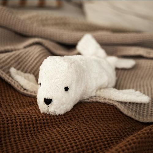 Senger Organic | Cuddly Animal - White Seal - Playroom Collective