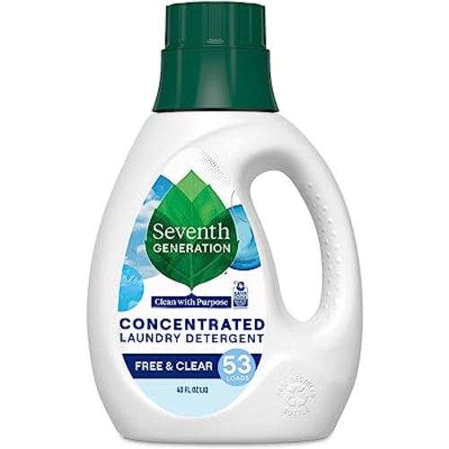 Seventh Generation Concentrated Laundry Detergent Liquid Free & Clear Fragrance Free 40 oz