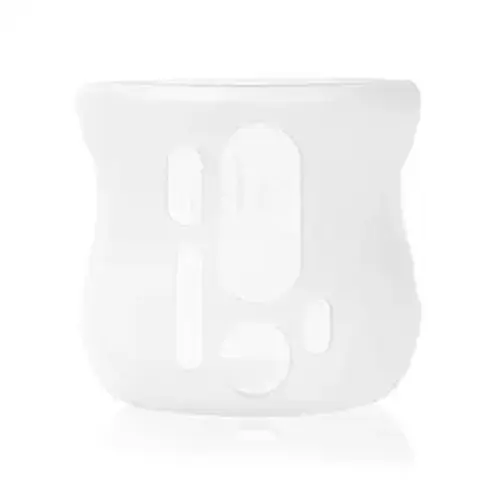 Olababy Silicone Sleeve for Avent Natural Glass Baby Bottles (4 oz, Translucent) - 4 Ounce