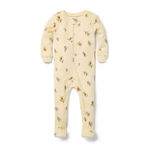 Newborn Yellow Winnie The Pooh Baby Good Night Footed Pajama In Disney Winnie The Pooh by Janie and Jack