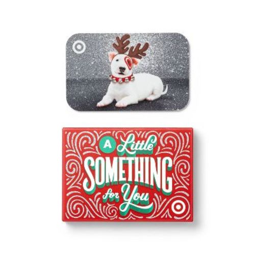 Puppy Reindeer Target Gift Card $50 + Free Gift Box