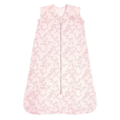 HALO Sleepsack, 100% Cotton Wearable Blanket, Swaddle Transition Sleeping Bag, TOG 0.5, Pink Toile, Medium, 6-12 Months