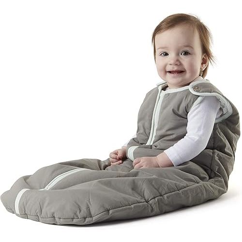 baby deedee Sleep Nest Warm Baby Sleeping Bag fits Newborns and Infants, Gray Lagoon, Medium (6-18 Month)