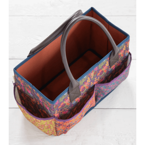 Mimi Utility Tote - Eggplant Floral