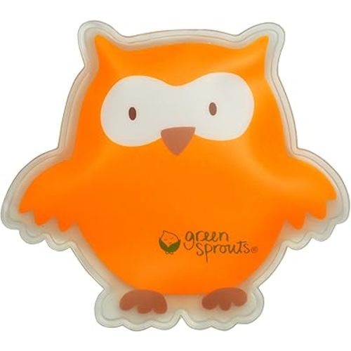 Cool Calm Press | Soothes Aches, Bumps, & Bruises with Cold Therapy | Filled with Non-Toxic Gel, Flexible When Frozen, Reusable, Orange