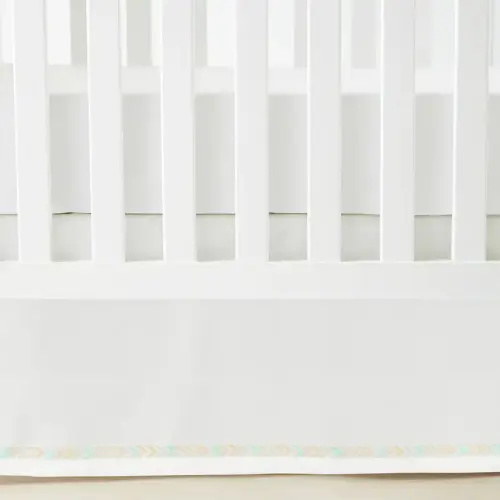 decor textured crib skirt – ruffle linen textured style - Temu
