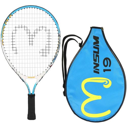 17-25 inch Kids Tennis Racket for Aged 2~12 Starter, Multi-Color & Size Toddlers Tennis Racket for Boys & Girls Beginner, Come with Shoulder Cover Bag for Carry