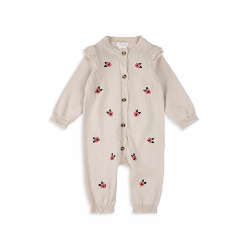 Girls' Poppy Print Sweater Knit Playsuit - Baby