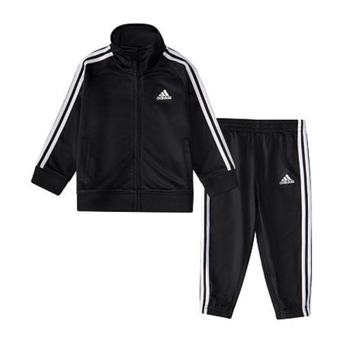 Adidas Tricot Jogger 2 Piece Set in Black 3 Months