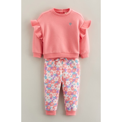 Ruffle Sweatshirt & Joggers Set