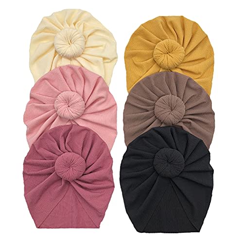 GEZISAN Baby Turban Newborn Baby Girl Hospital Hat Nursery Beanie Headwrap Bohemia Donuts Cap