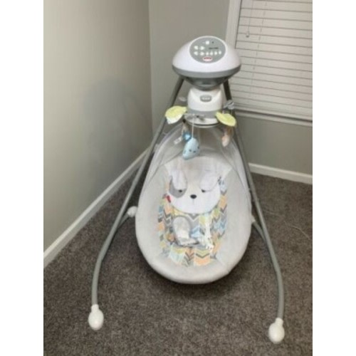 Fisher-Price DRG43 Sweet Snugapuppy Dreams Cradle 'N Swing - White for sale online | eBay