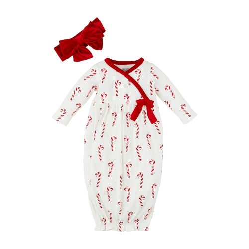 Mud Pie Baby Candy Cane Take-Me-Home Set; 0-3M