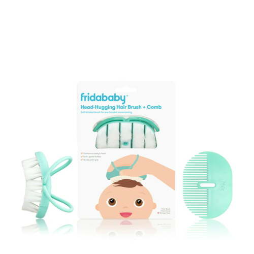 Frida Baby Baby Head-Hugging Hairbrush + Styling Comb Set