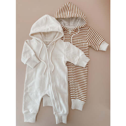 'Little Love' Hoodie Zip Romper (2 Colours)