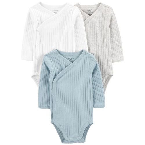 3-Pack Side-Snap Bodysuits - 3M - Multi