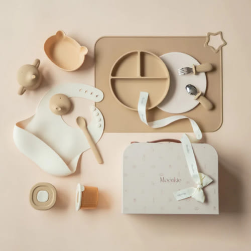 First Bites Gift Set (Croissant/Ivory)