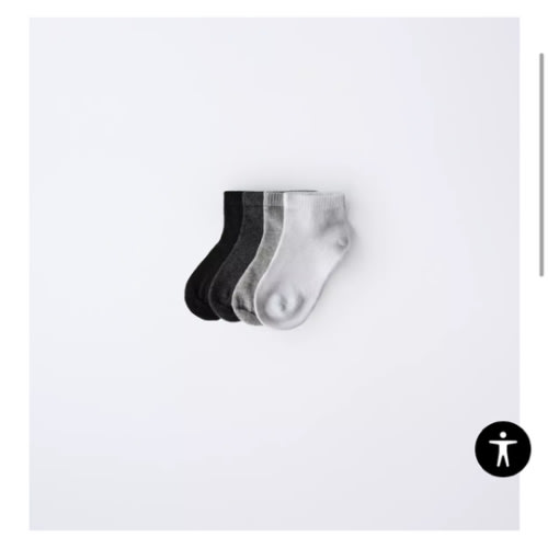 FOUR-PACK OF BASIC SHORT SOCKS - Gray | ZARA United States