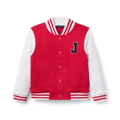 Boy Maraschino Red The Varsity Bomber Jacket by Janie and Jack