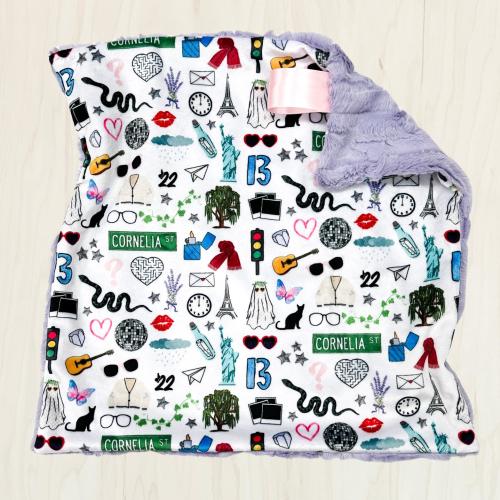 Taylor Lovey Blanket | Pop Star Baby Blanket | Unique Gift for Baby Girl |  Nursery Decor
