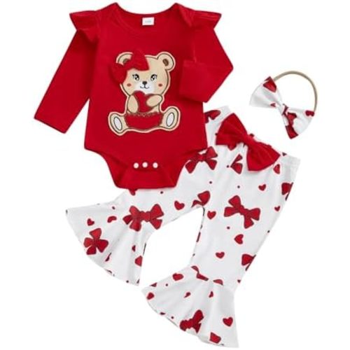 Newborn Girl Outfits Fall Baby Clothes Long Sleeve Romper With Pants And Headband Cute Infant Clothing Set