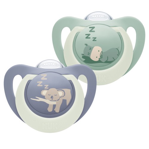 Nuk First Choice Night Soother Hippo/Koala 0-6 Months