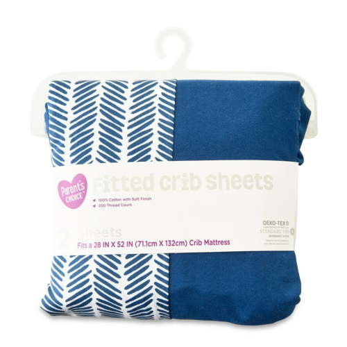 Parent's Choice Navy Chevron Sheet