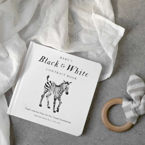 Baby's Black and White Contrast Book - Paige Tate Infant Development | Maisonette