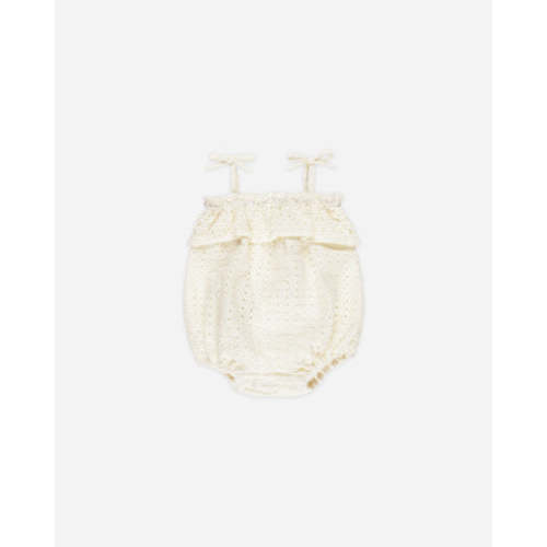 Ruffle Romper || Ivory