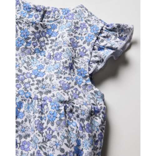 Baby's Pima Isla Play Romper, Fleur d'Azur - Petite Plume | Maisonette