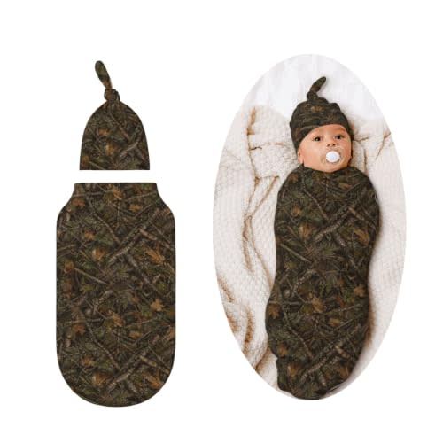 Camo Swaddle Blankets Soft Receiving Blanket Baby Swaddle Wrap for Baby Girls Boys