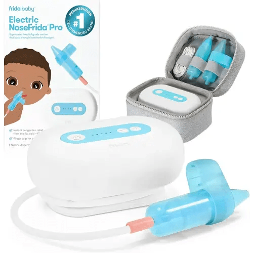 Frida Baby Electric NoseFrida Pro Nasal Aspirator for Baby, Hospital Grade Suction, Nose Sucker for Baby & Toddler, Nasal Aspirator for Congestion Relief, 5 Suction Levels, 2 Tips, Cordless with Case