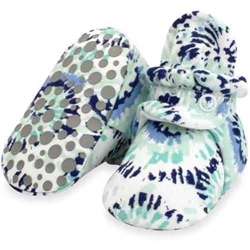 Zutano Unisex Organic Cotton Baby Booties With Gripper Soles