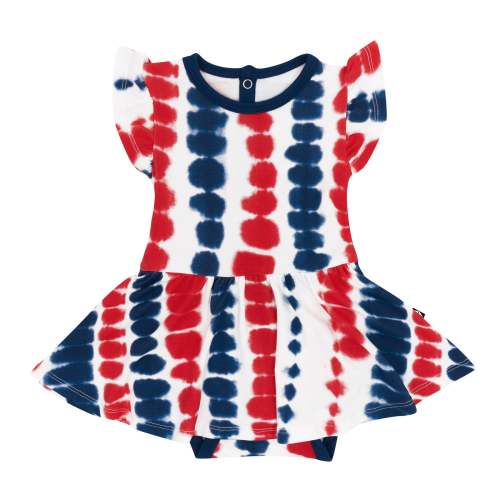 Twirl Bodysuit Dress in Liberty Rip Tide