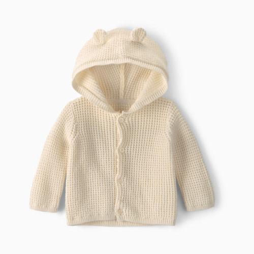 Carter's Cardigan - Ivory Bear, 6M