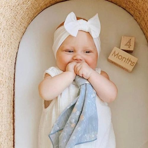 22 PCS Baby Headbands Soft Nylon Hairbands with Bows Girls Hair Accessories for Newborn Infant Toddler Kids Handmade