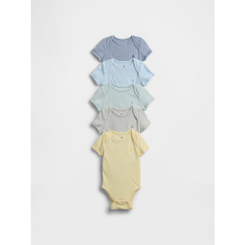 Baby First Favorites TinyRib Bodysuit (5-Pack) - 12-18M