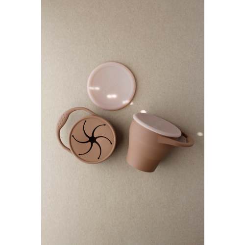 Foldable Silicone Snack Cup - Truffle – littleCHEW
