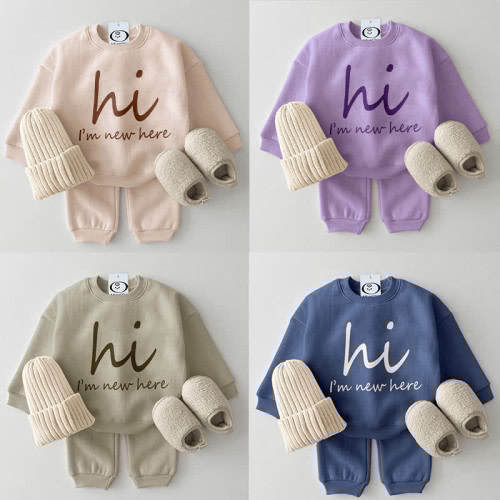 HI I'M NEW HERE Baby 2-Piece Casual Set