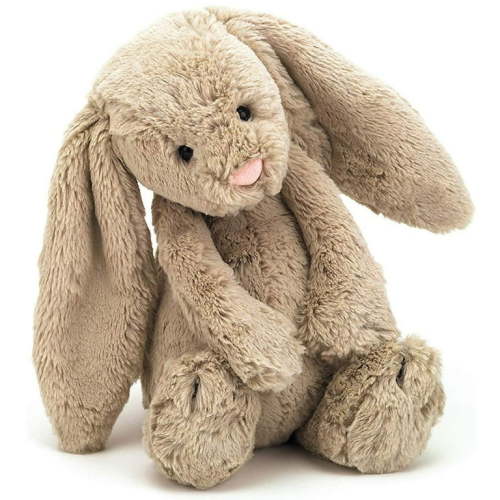 Brown Bunny Plush Toy, 12 Inch Super Fluffy Rabbit Plush Toy With Long Ears, Cute Bunny Birthday Gifts For Kids