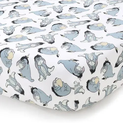 Disney Fitted Sheet Cot Eeyore | Baby Bunting AU
