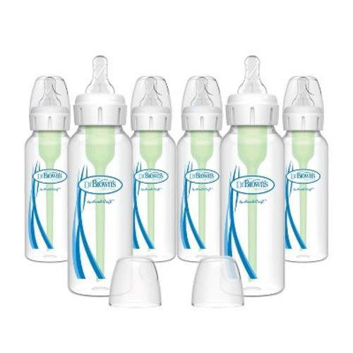 Dr. Brown's 8 Fl Oz Options+ Narrow Anti-colic Baby Bottle - 6pk
